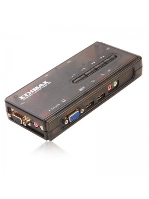 Комутатор KVM Edimax EK-UAK4 USB на 4 ПК із кабелями