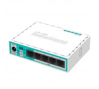 Маршрутизатор MikroTik RouterBOARD RB750r2 hEX lite (850MHz/64Mb, 5х100Мбіт, PoE in)