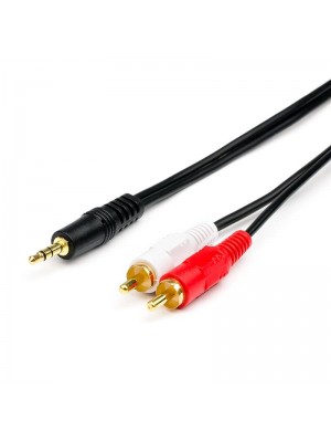 Аудіо-кабель Atcom (10710) mini-jack 3.5м(M)-2xRCA- липеньпан(M) 7,5м пакет