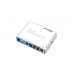 Бездротовий маршрутизатор MikroTik hAP RB951Ui-2ND (N300, 650MHz/64Mb, 5хFE, 1хUSB, 580mW, PoE in, PoE out,