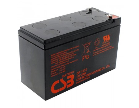 Акумуляторна батарея CSB 12V 7.2AH (GP1272, 28W) AGM (2,1 кг)