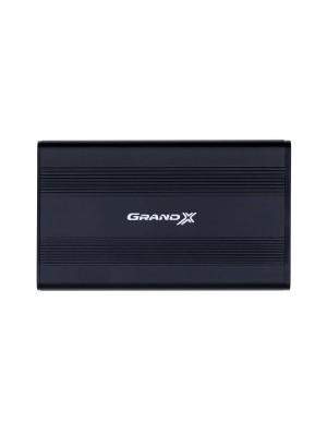Внешний карман Grand-X для подключения HDD 2.5", USB 2.0, алюминий (HDE21)