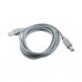 Кабель Cablexpert CCP-USB2-AMBM-6G USB 2.0 AM/BM 1,8 м, сірий