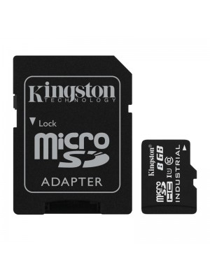 MicroSDHC   8GB UHS-I Class 10 Kingston Industrial Temperature + SD адаптер (SDCIT/8GB)