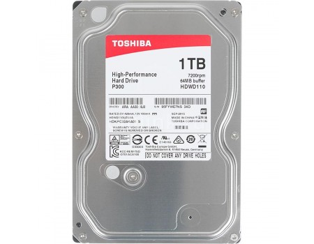 HDD SATA 1.0TB Toshiba P300 7200rpm 64MB (HDWD110UZSVA)
