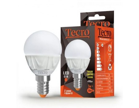 Лампа LED Tecro PRO-G45-5W-3K-E14 5W 3000K E14