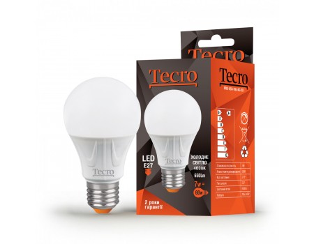 Лампа LED Tecro PRO-A60-7W-4K-E27 7W 4000K E27