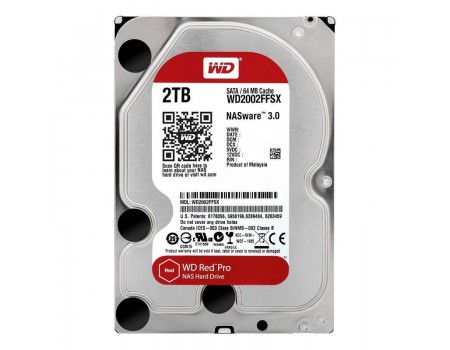 HDD SATA 2.0TB WD Red Pro NAS 7200rpm 64MB (WD2002FFSX)