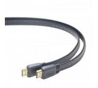 Кабель Cablexpert (CC-HDMI4F-10) HDMI(M) - HDMI(M) v1.4, плоский, черный, 3м