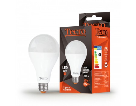 Лампа LED Tecro TL-A80-20W-4K-E27 20W 4000K E27