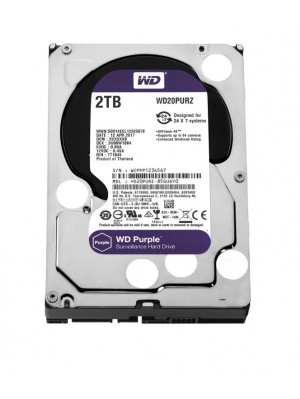 HDD SATA 2.0TB WD Purple 5400rpm 64MB (WD20PURZ)