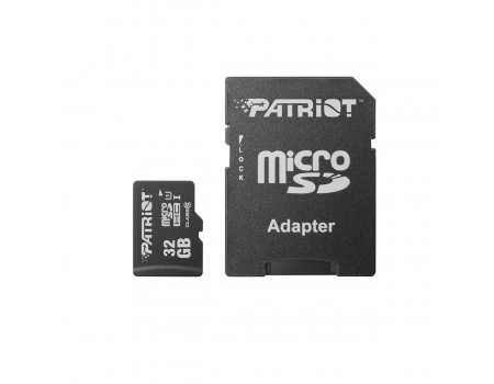 MicroSDHC 32GB UHS-I Class 10 Patriot LX + SD-adapter (PSF32GMCSDHC10)