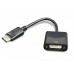 Адаптер-перехідник Cablexpert A-DPM-DVIF-002, DisplayPort-DVI, 0.1, чорний