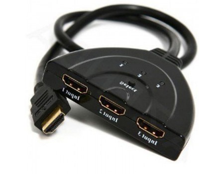 Кабель Cablexpert (DSW-HDMI-35) HDMI-3xHDMI M/F v.4, 0.5м