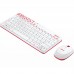 Комплект (клавіатура, миша) бездротовий Logitech MK240 White USB (920-008212)