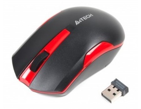 Мышь беспроводная A4Tech G3-200N Black/Red USB V-Track