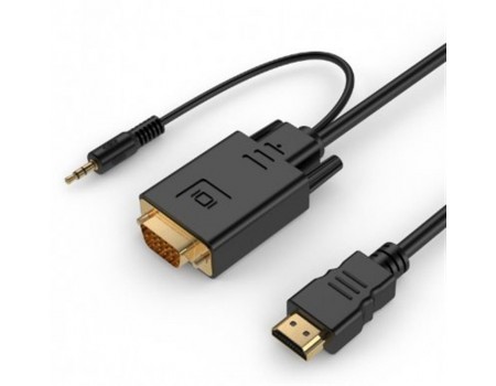 Кабель Cablexpert (A-HDMI-VGA-03-6) HDMI-VGA-3.5мм, 1.8м