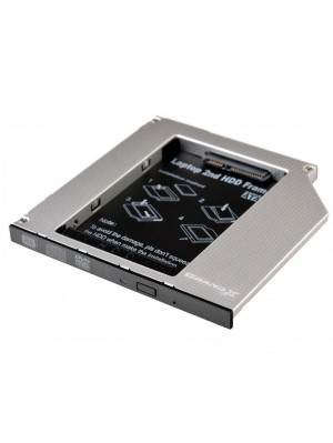 Адаптер Grand-X для підключення HDD 2.5" у відсік приводу ноутбука SATA/SATA3 Slim 9.5мм (HDC-24N)