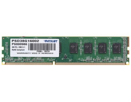 DDR3 8GB/1600 Patriot Signature Line (PSD38G16002)