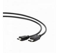 Кабель Cablexpert (CC-DP-HDMI-5M), DisplayPort-HDMI, M/M, 5м, черный
