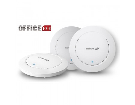 Комплект точек доступа Edimax Office 1-2-3 (3-pack, AC1300, PoE, Ceiling, 1xGE, Wave 2, MU-MIMO, Airtime Fairness, 26dBm)