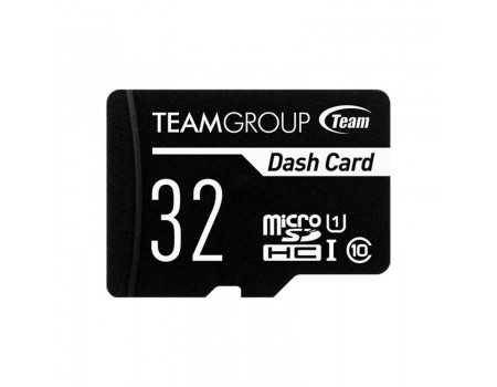 MicroSDHC 32GB UHS-I Class 10 Team Dash Card + SD-adapter (TDUSDH32GUHS03)