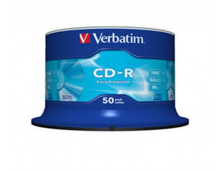 CD-R Verbatim (43351) 700 MB/80 min 52x Extra (50 pcs Cake Box)