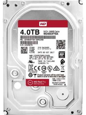 HDD SATA 4.0TB WD Red Pro NAS 7200rpm 256MB (WD4003FFBX)