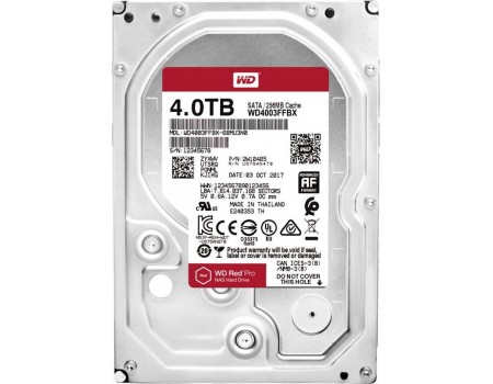 HDD SATA 4.0TB WD Red Pro NAS 7200rpm 256MB (WD4003FFBX)