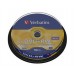 DVD+RW Verbatim (43488) 4.7GB 4x Cake, 10шт Silver