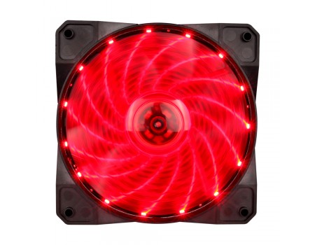 Вентилятор 1stPlayer A1-15LED Red bulk; 120х120х25мм, 4-pin