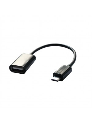 Адаптер Grand-X USB(AF)-microUSB(BM) Black (GXOTG2)
