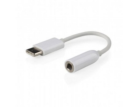 Аудио-кабель Cablexpert (CCA-UC3.5F-01-W), USB Type-C-3.5мм, 0.15 м, белый