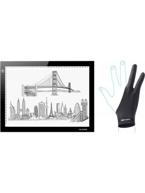 Графічний планшет (світлокопіювальний) Huion L4S + рукавичка