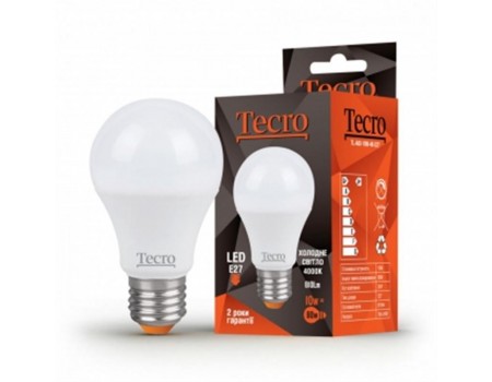 Лампа LED Tecro TL-A60-10W-4K-E27 10W 4000K E27