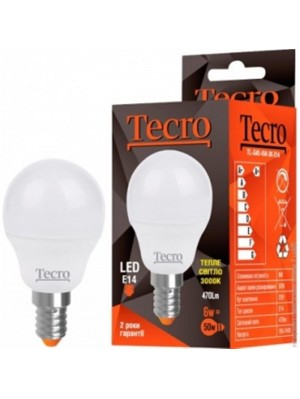 Лампа LED Tecro TL-G45-6W-3K-E14 6W 3000K E14