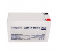 Акумуляторна батарея LogicPower 12V 7AH (LPM-MG 12 - 7 AH) AGM мультигель