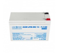 Акумуляторна батарея LogicPower 12V 7.5AH (LPM-MG 12 - 7.5 AH) AGM мультигель