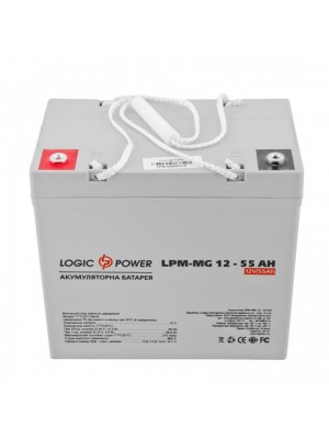 Акумуляторна батарея LogicPower 12V 55AH (LPM-MG 12 - 55 AH) AGM мультигель