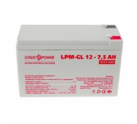 Акумуляторна батарея LogicPower 12V 7.5AH (LPM-GL 12 - 7.5 AH) GEL