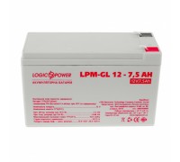 Аккумуляторная батарея LogicPower 12V 7.5AH (LPM-GL 12 - 7.5 AH) GEL