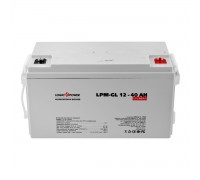 Акумуляторна батарея LogicPower 12 V 40 AH (LPM-GL 12 — 40 AH) GEL