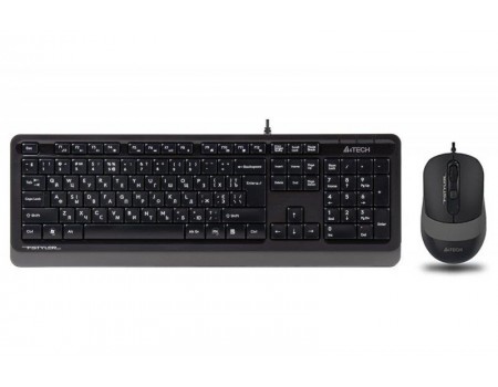 Комплект (Клавіатура, миша) A4Tech F1010 Black/Grey USB