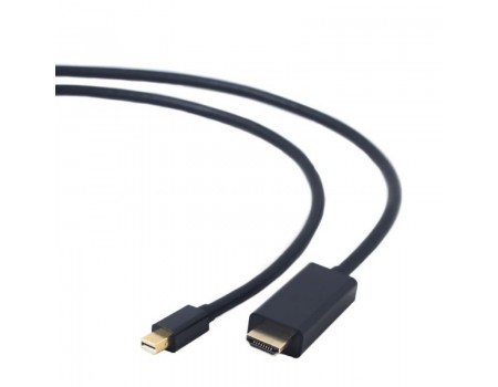 Кабель Cablexpert (CC-mDP-HDMI-6) miniDisplayport - HDMI, вилка/вилка, 1.8м, чорний