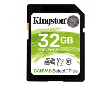 SDHC 32GB UHS-I Class 10 Kingston Canvas Select Plus R100MB/s (SDS2/32GB)
