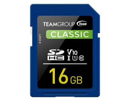 SDHC 16GB UHS-I Class 10 Team Classic (TSDHC16GIV1001)