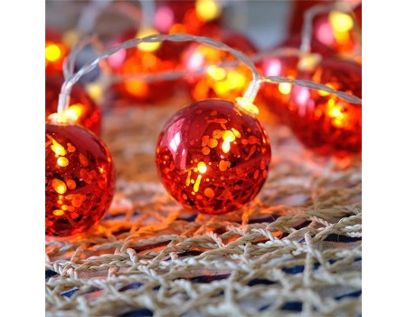Светодиодная гирлянда ColorWay Christmas lights ball (6см) (CW-MC-LB20U) 20LED, 3м, USB