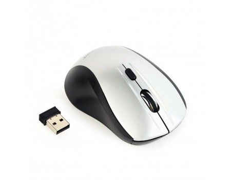 Миша бездротова Gembird MUSW-4B-02-BS Black/Silver USB