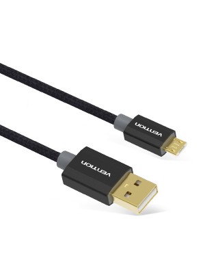 Кабель Vention USB-A 2.0 - microUSB B, 2 m, Black (CADBH)