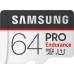 MicroSDXC  64GB UHS-I Class 10 Samsung Pro Endurance + SD-адаптер (MB-MJ64GA/RU)